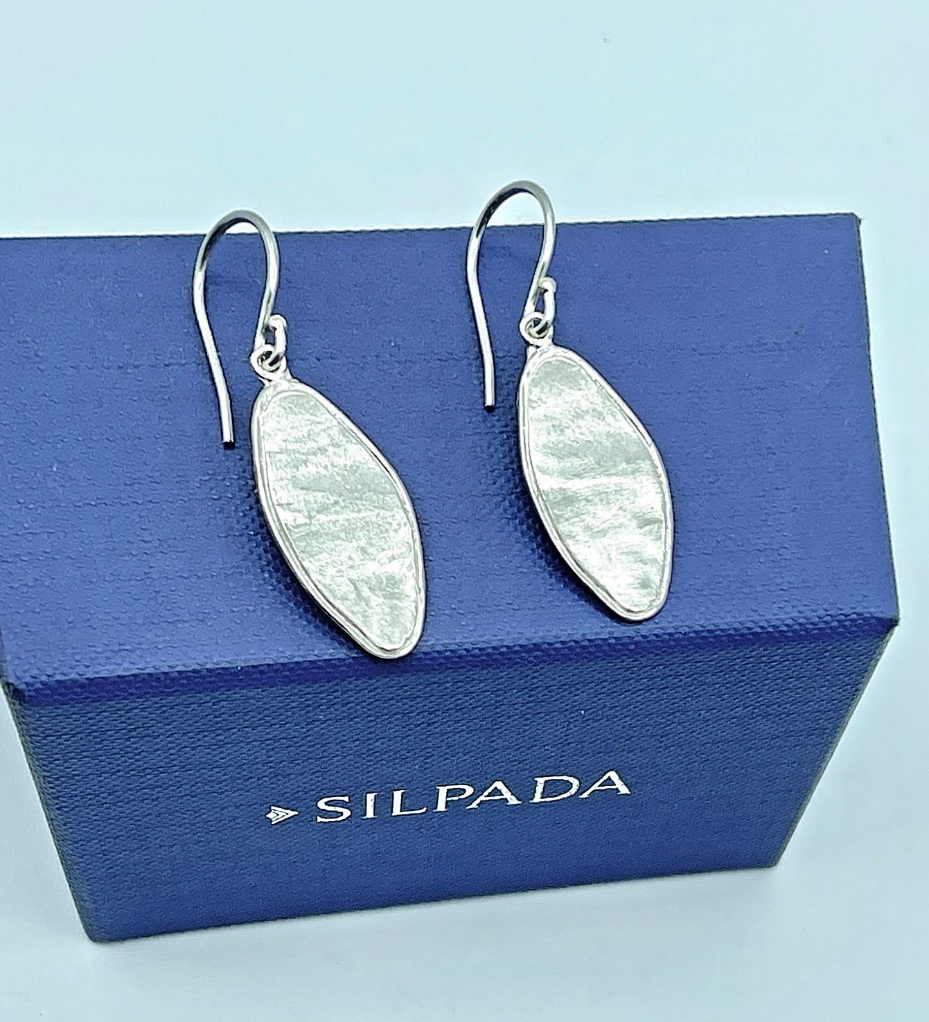 Silpada Textured 925 Sterling, Just Imagine, Hammered Drop Earrings Israel W3277